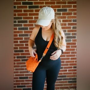 Mz Wallace micro Sutton tote bag tangerine orange with crossbody strap